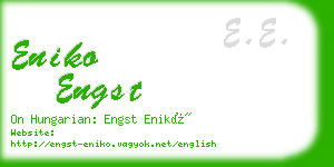 eniko engst business card